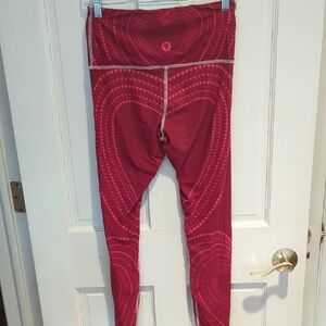 RARE Yoga Democracy Red Heart Leggings
